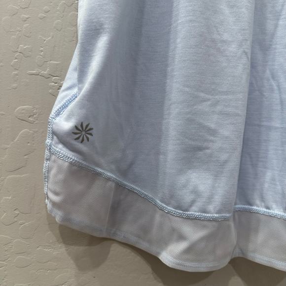 Athleta Girl Blue On the Move Mesh Short Sleeve Tee - Picture 7 of 8